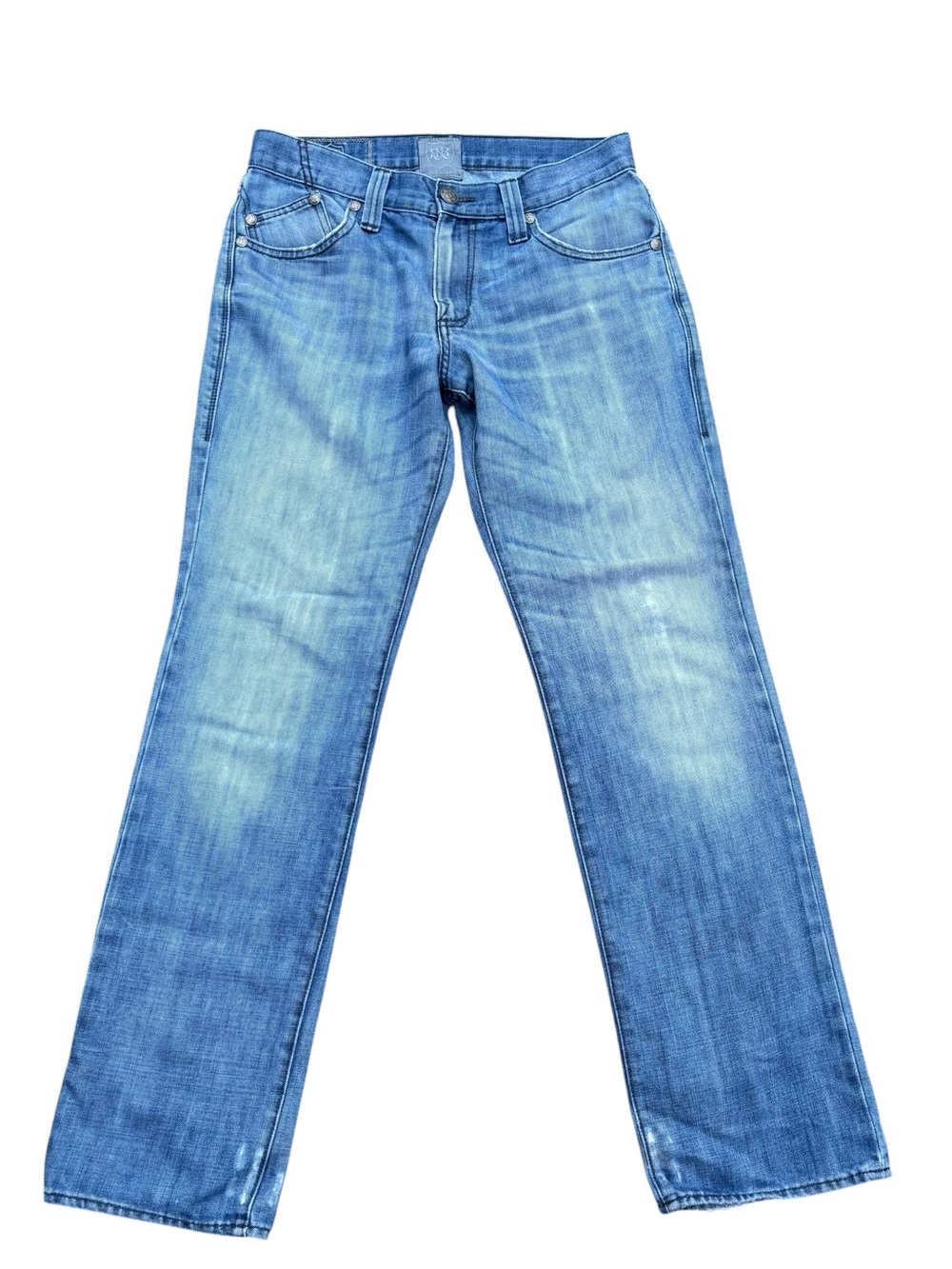 Rock & Republic Men's Light Blue Straight-Leg Jeans